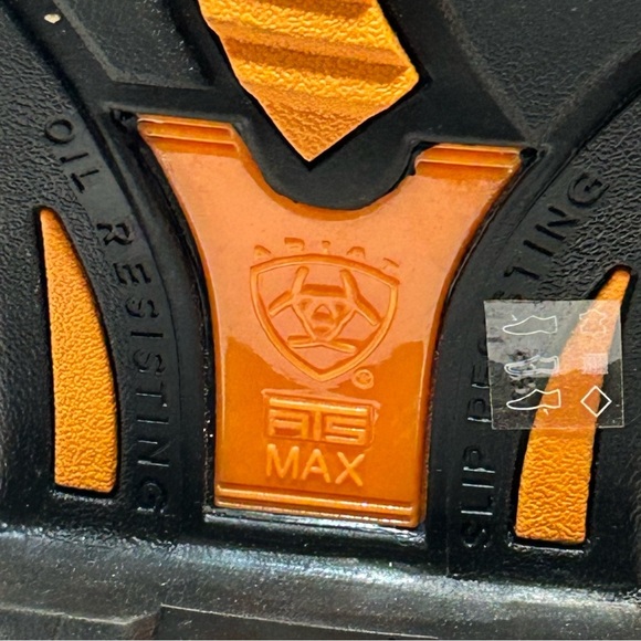 Ariat WorkHog Mens 14D Pull-On Western Boots Steel Toe 100D6961 Brown Orange - Picture 10 of 15